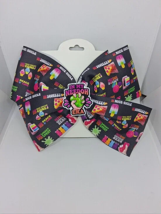 Needoh Kids Black Multi 'In My Needoh Era' Hair Bow