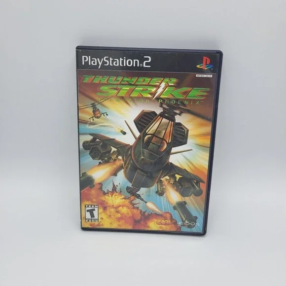 Thunder Strike: Operation Phoenix (Sony PS2, 2001) - Complete‎ CIB Black Label
