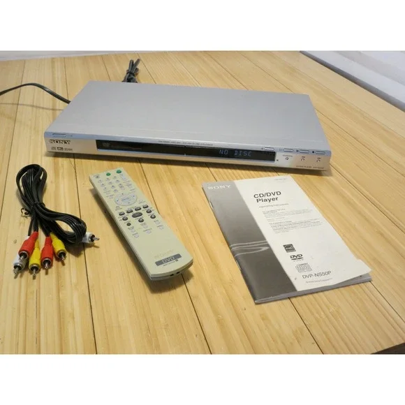 Sony DVP-NS50P DVD - CD Player With OEM Remote - Manual & RCA Cables‎