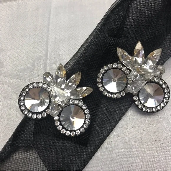 Earrings, clip on, fancy, elegant, classic earrings