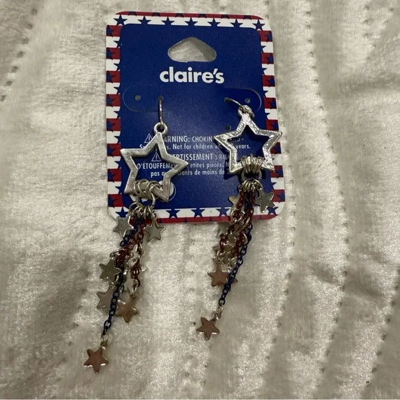 10 for $10 Claire's Silver and Gold Star Earrings