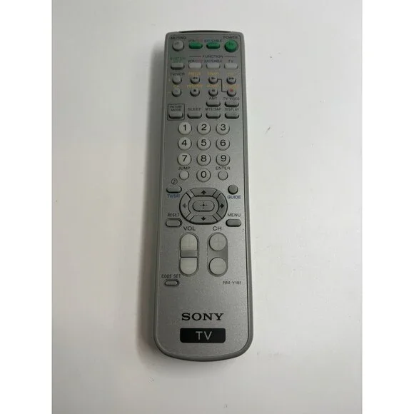 Preowned Sony TV Remote Control PS 4-978-977 Vintage Grey VCR / DVD Sat & Cable
