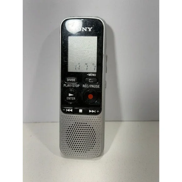 Sony ICD-BX112 Digital Voice Recorder IC Recorder Silver Handheld MP3 Dictaphone