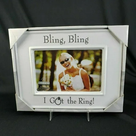 Malden Frame Bling Bling‎ I Got The Ring Engagement Wedding Marriage FLAW