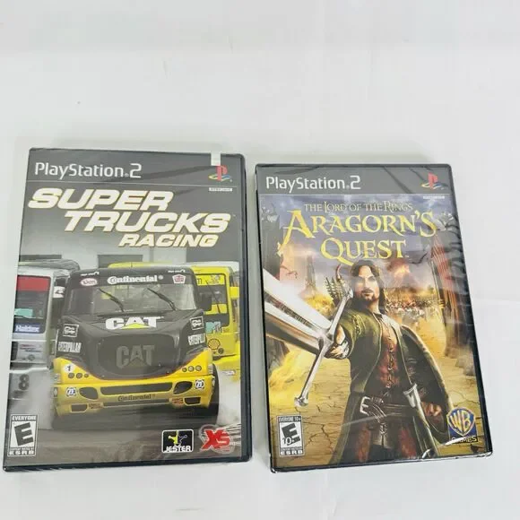 Lord of the Rings Aragorns Quest & Super Trucking Racing (Sony‎ PlayStation 2)