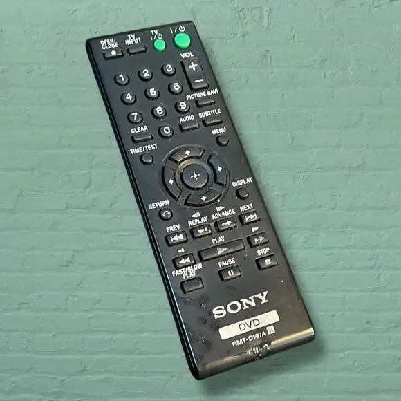 Sony RMT-D197A DVD Player Remote Control DVP-SR200P DVP-NS710H Replacement OEM
