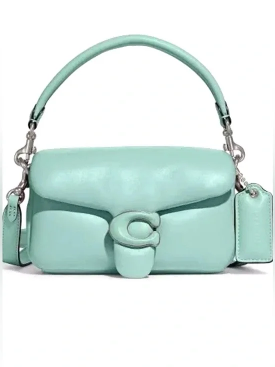 COACH Faded Blue Pillow Tabby Leather Shoulder Bag