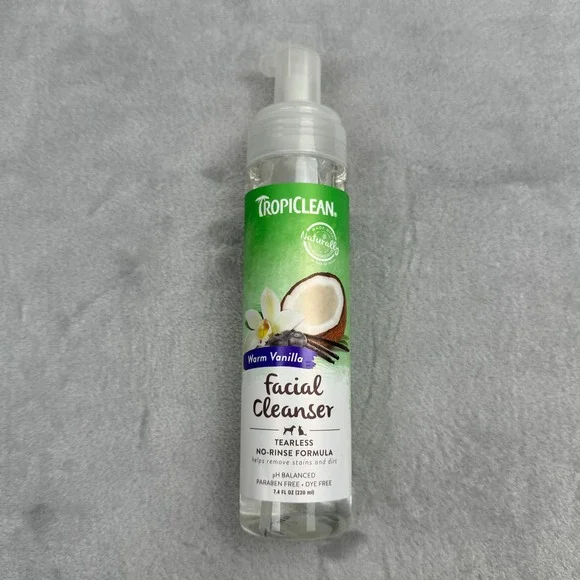 TROPICLEAN Waterless‎ Facial Cleanser Cats Dogs Missing Cap