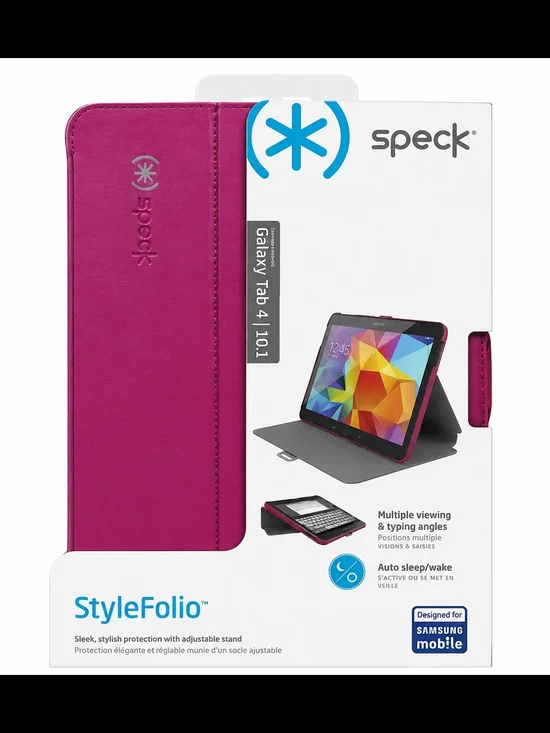 speck StyleFolio Galaxy Tab 4 Case in Magenta Pink