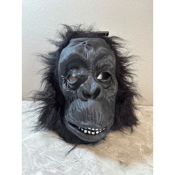 Realistic Gorilla Mask Adult Halloween‎ Costume Party Cosplay Accessory Y2K Vtg