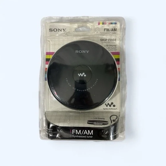 Brand New Sealed Sony D-FJ003 Black color CD Walkman PACKAGE DAMAGE