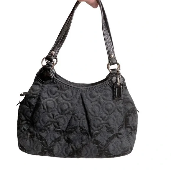 Coach y2k granmercy quilted black op art c bag 42949