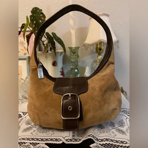 Vintage Y2K 2003 Coach Soho Ergo - Suede Leather