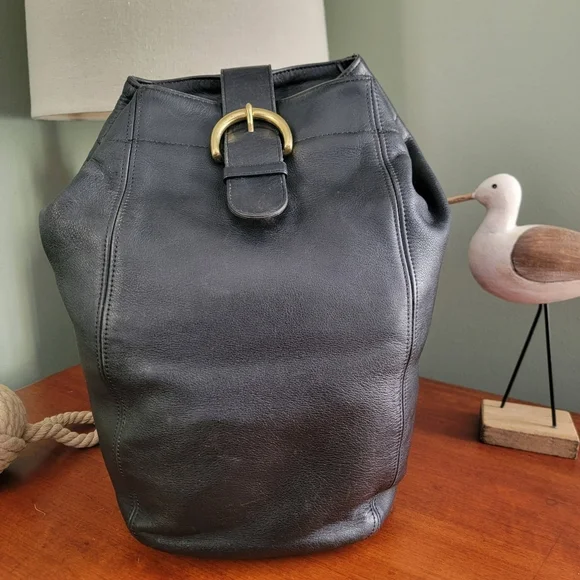 Coach 4160 Soho Sling Backpack Black Leather Vintage Y2K Bag