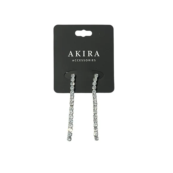 AKIRA Chandelier Drop Earrings Cubic Zirconia 2.5 Inch New
