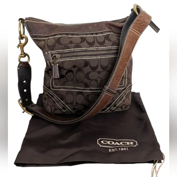 Vintage Y2K Coach Signature Legacy Convertible Crossbody‎ Bag 10403
