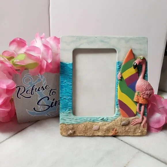 Flamingo ceramic Picture Frame 4x6