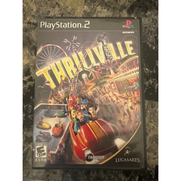 Thrillville Sony PlayStation 2 PS2 LucasArts Frontier Simulation Game SLUS 21413