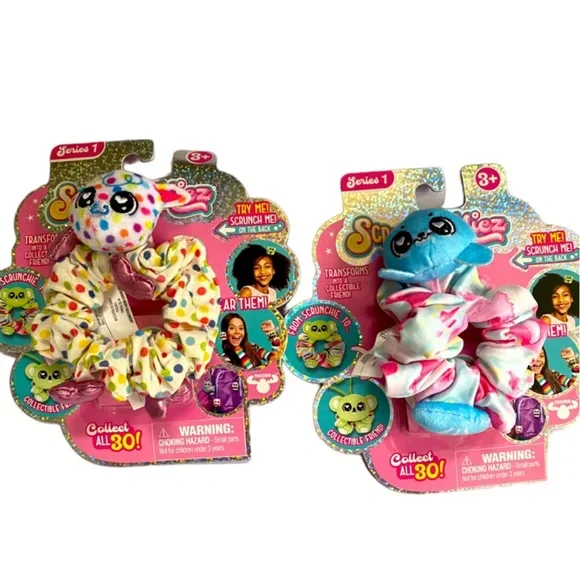 Set Of‎ 2 Collectable Scrunchmiez