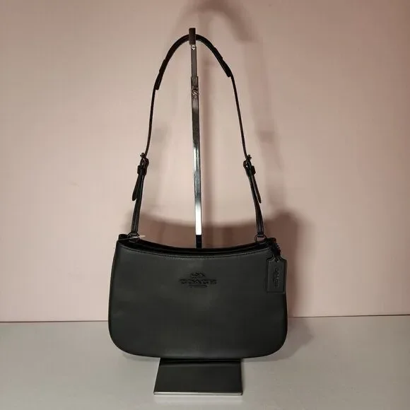 NWT Coach CP101 Penelope Leather Shoulder Bag Black
