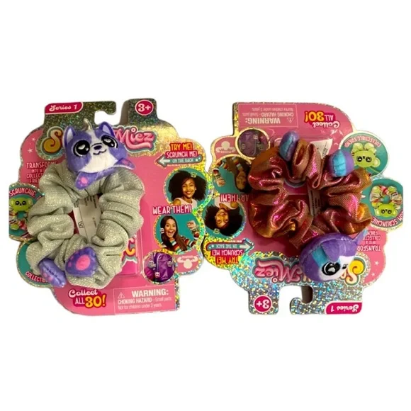 Set Of‎ 2 Collectable Scrunchmiez