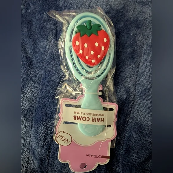 New Kids Strawberry Design Hair Brush