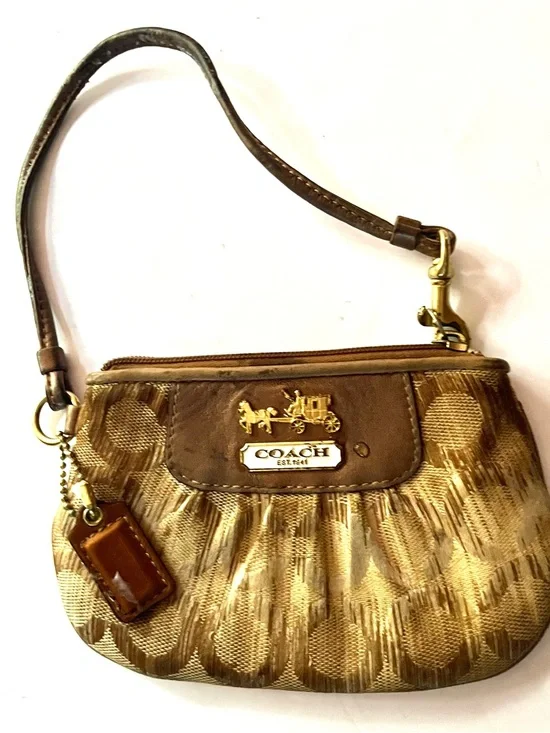 Coach Ombre Signature Canvas Wristlet