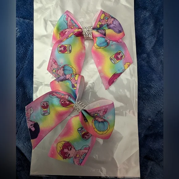 2 K-pop Demon Hunters Colorful Hair Bows