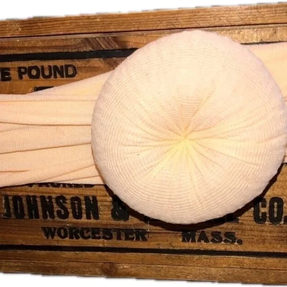 New Cream colored headband baby girl