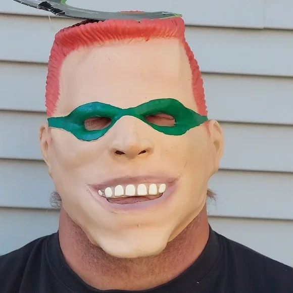 Vintage 1995 DC Comics‎ The Riddler Mask Rubies Batman Forever Adult Latex 3053