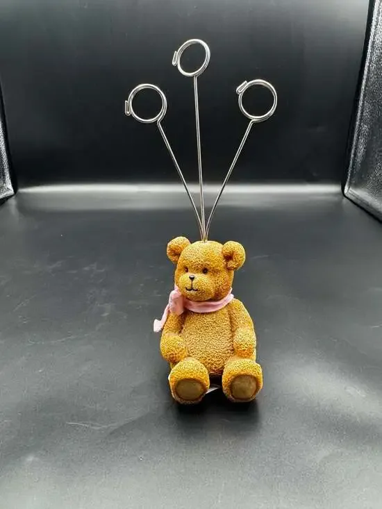 Teddy Bear Balloon And Card Holder Flowers Inc. Hand Painted