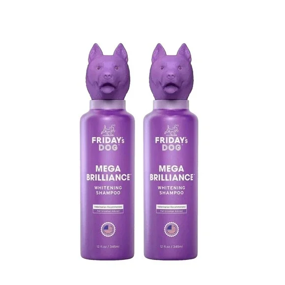 Fridays Dog Whitening Shampoo For Dogs 2 pack