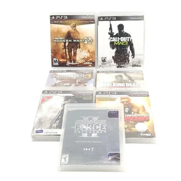 Lot Of‎ 7 Sony Playstation 3 PS3 Video Games Action War Adventure Fighting COD