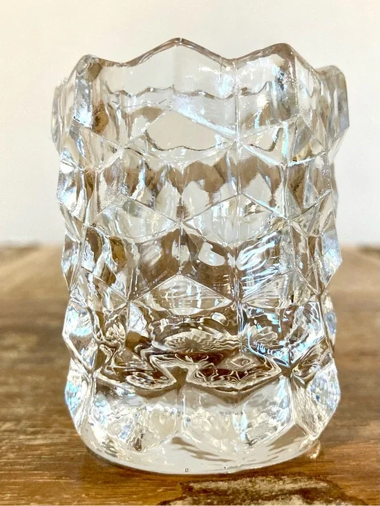 Vintage Fostoria Glass Toothpick Holder American Clear 2 3/8