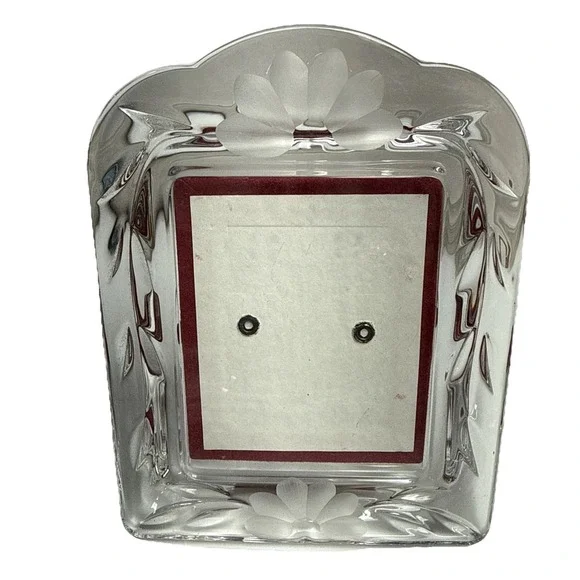 Princess House Heritage Picture Frame 24%  Lead Crystal Germany 2.5X3