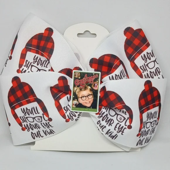 Red and Black Plaid A Christmas Story Bow