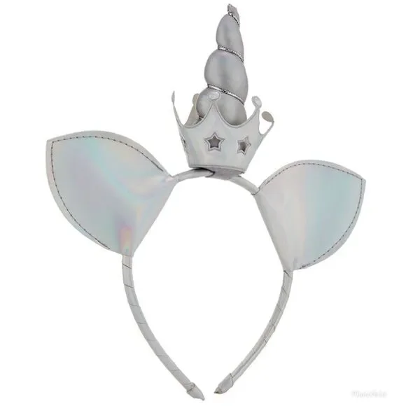 CAPELLI NEW YORK Silver Unicorn w Crown Headband
