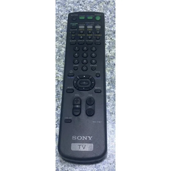 Original Sony RM-Y167 TV Remote tested works