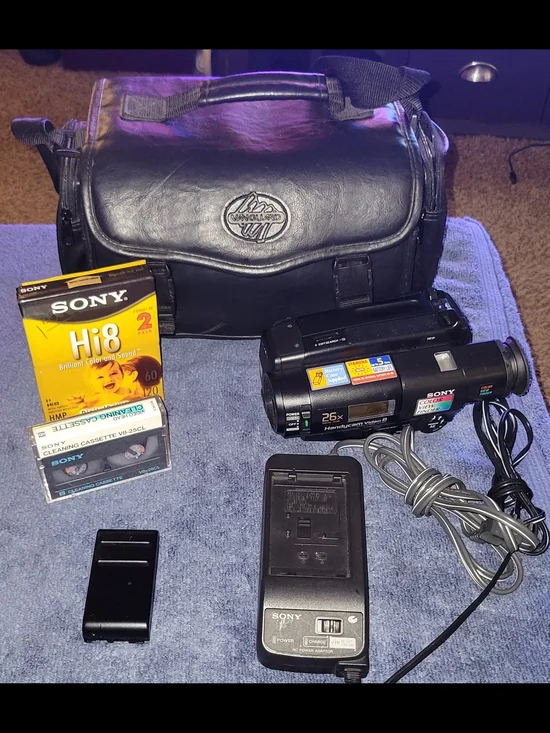 Sony Handycam Video8 Camcorder Package w/ Tapes and Much More.