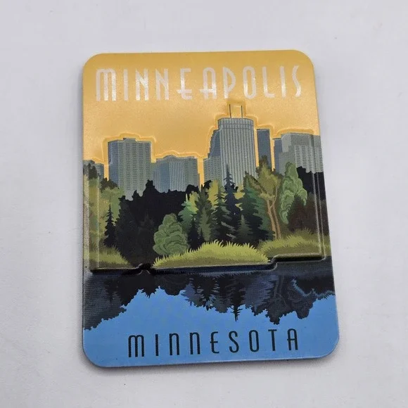 Minneapolis Minnesota Skyline Magnet Refrigerator Fridge Kitchen‎