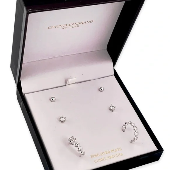 Christian Siriano Boxed Earrings Set with Three Pairs of Earrings