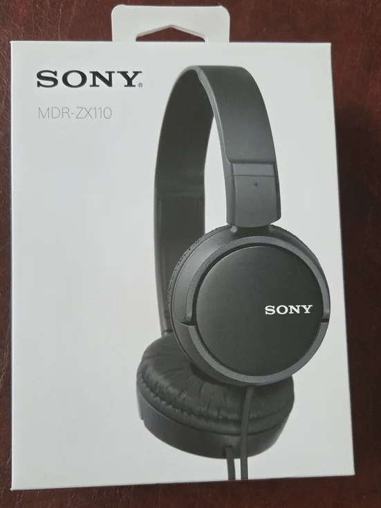 Sony Black On-Ear Headphones MDR-ZX110