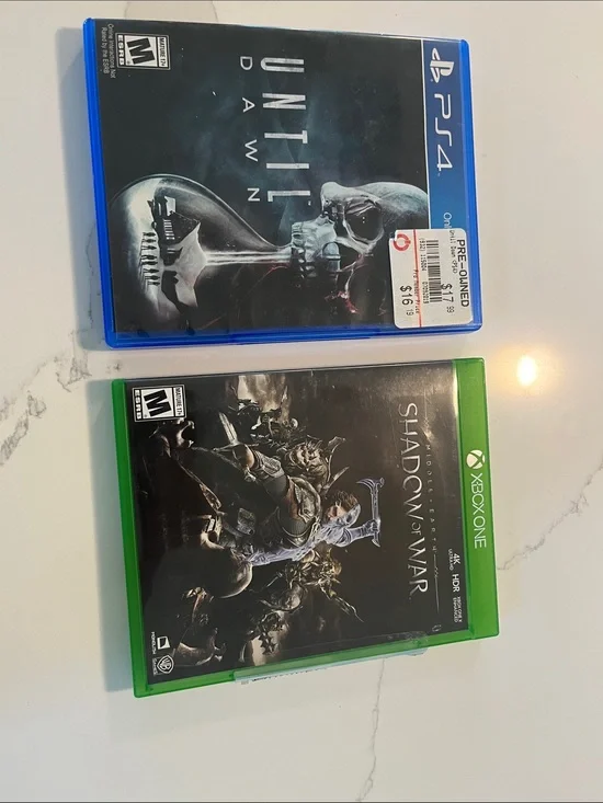 Sony PS4 Until Dawn and Shadow of War