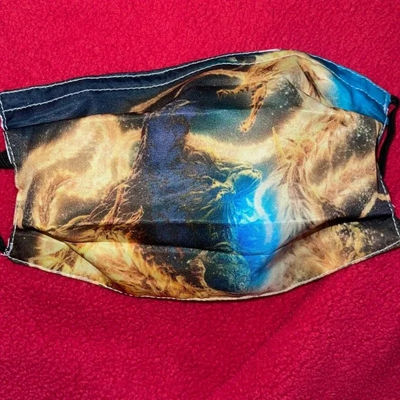 6/$20 New Godzilla anime face mask