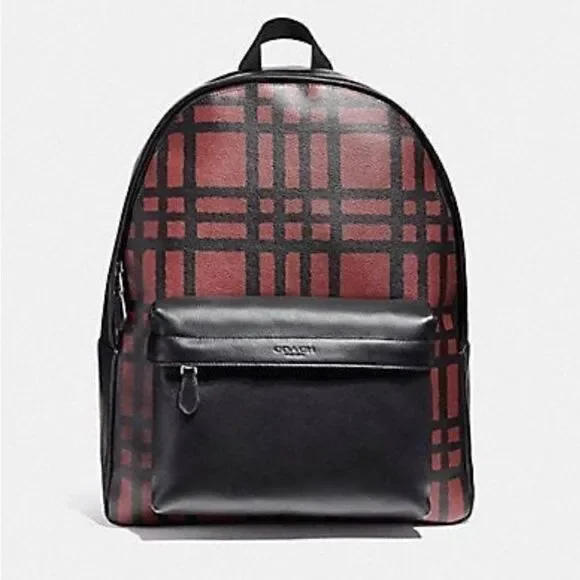 🔥🎁NWT! Coach Charles Men's Backpack/School Backpack Black Large Msrp:$550