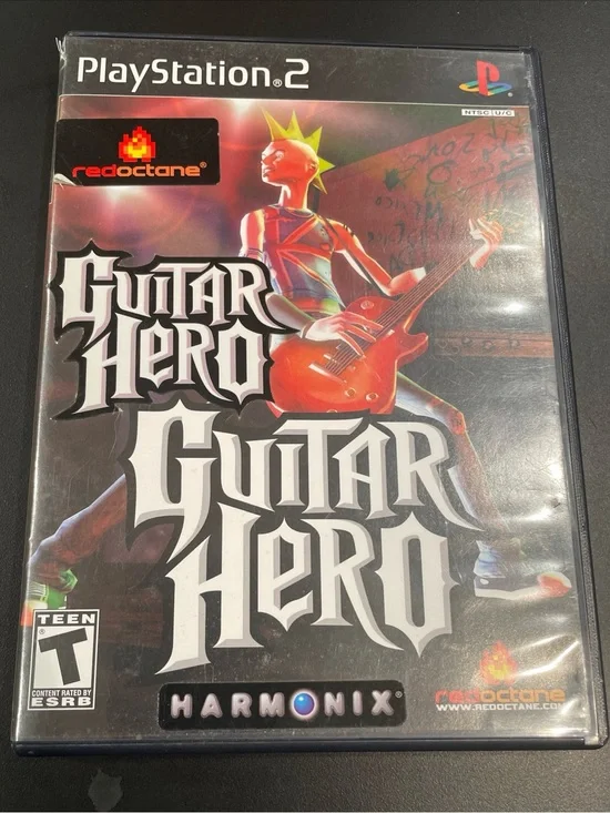 Guitar Hero (Sony PlayStation 2, PS2) Complete CIB