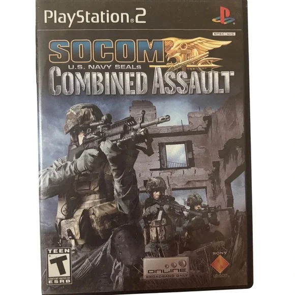 SOCOM US Navy SEALs Combined Assault Sony PlayStation 2‎ PS2 Game SCUS 97545 CIB