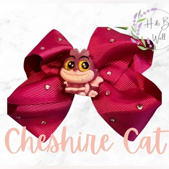 Custome | handmade | Cheshire Cat | Hair Bow for Kids