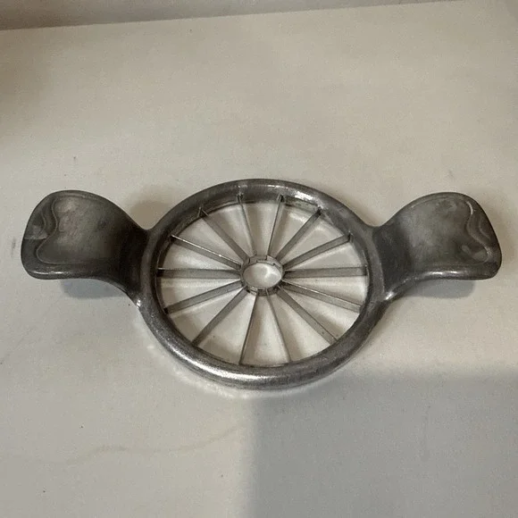 Wilesco Apfella Apple Corer Slicer W Germany 2 Handles Chrome Finish Vintage