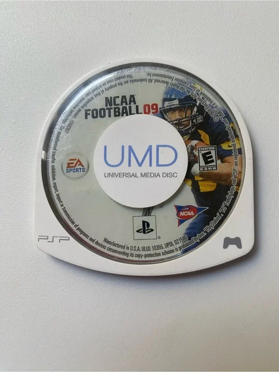Sony White and Black PSP UMD Disc - NCAA Football 09